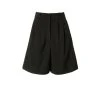 Billie Neutral Black Bermuda Shorts By Aggi
