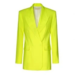 Blair Laser Yellow Oversized Blazer By Aggi