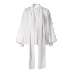 Linda Muslin White Blouse By Aggi