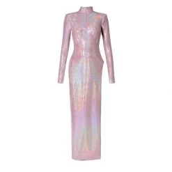 Candice Holographic Pink Dress By Aggi