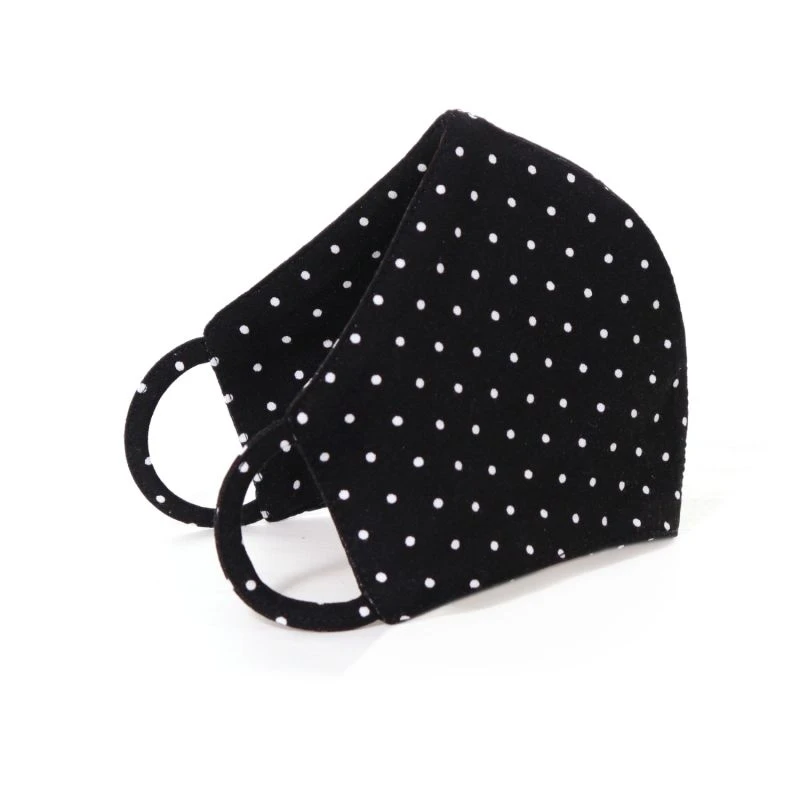 Face Mask Black Polka Dots By Aggi 3 Face Mask Black Polka Dots By Aggi