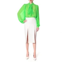 Linda Green Flash Blouse By Aggi -Aggi Elegant Store wceov8dq7jbg8hy5l2dt